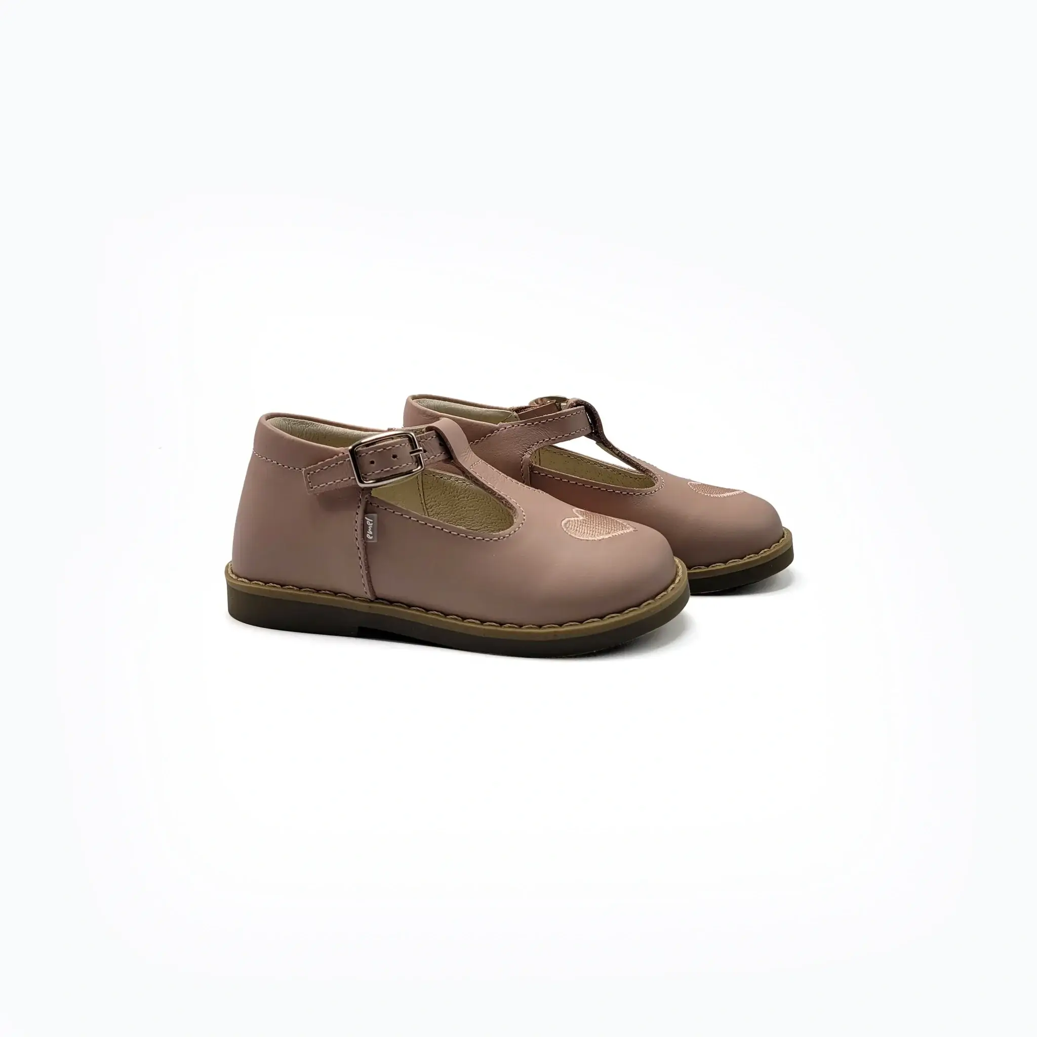 Emel Nude Heart First Walker T-Strap