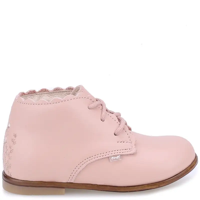 Emel Nude Pink Flower Toddler Shoe 1440 - Image 3