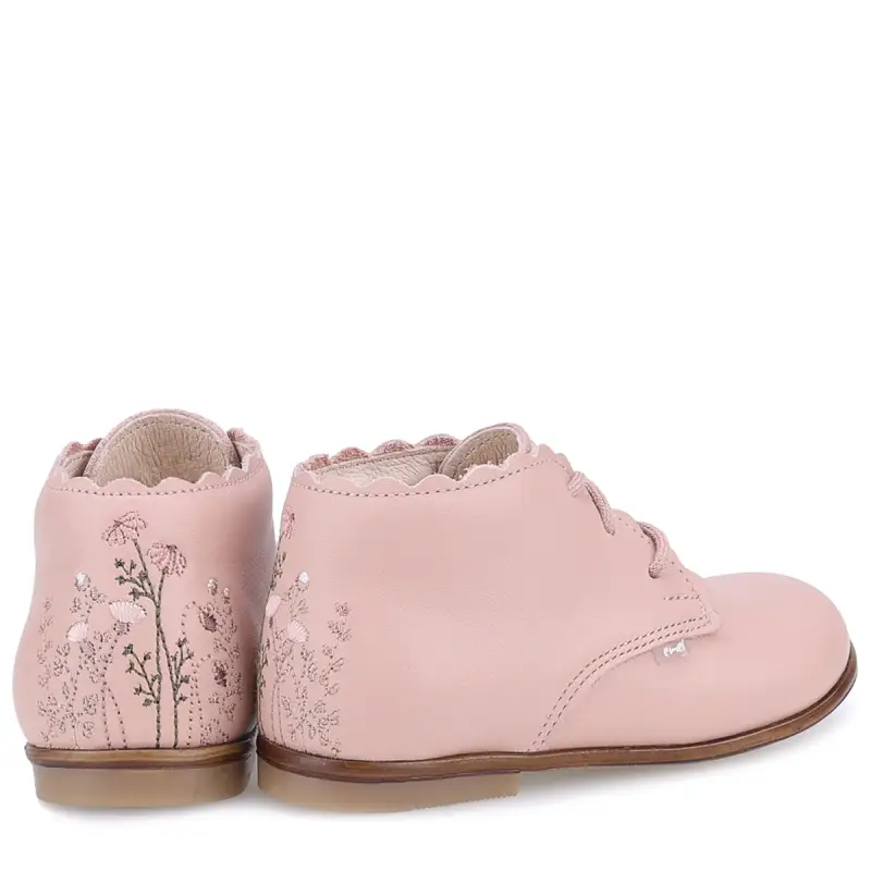 Emel Nude Pink Flower Toddler Shoe 1440 - Image 4