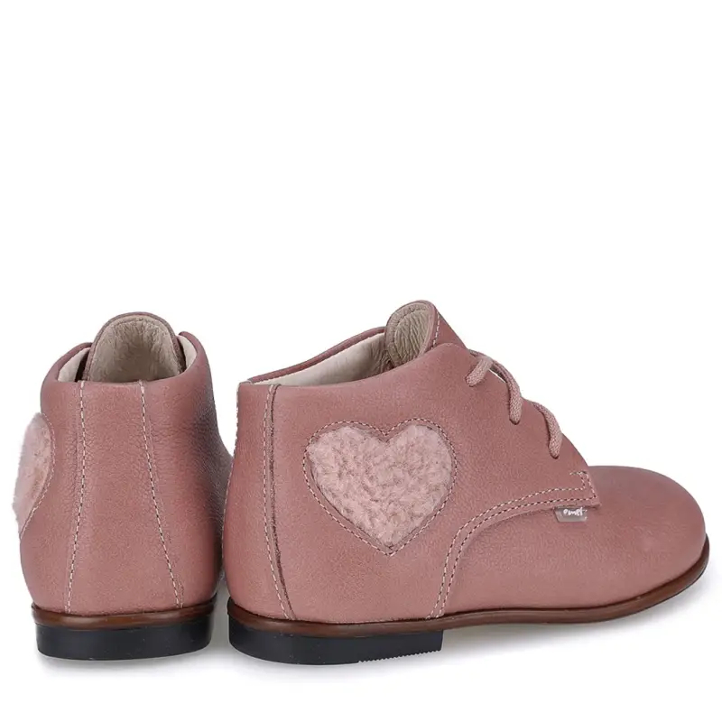 Emel Pebbled Pink First Walker Bootie - Image 3