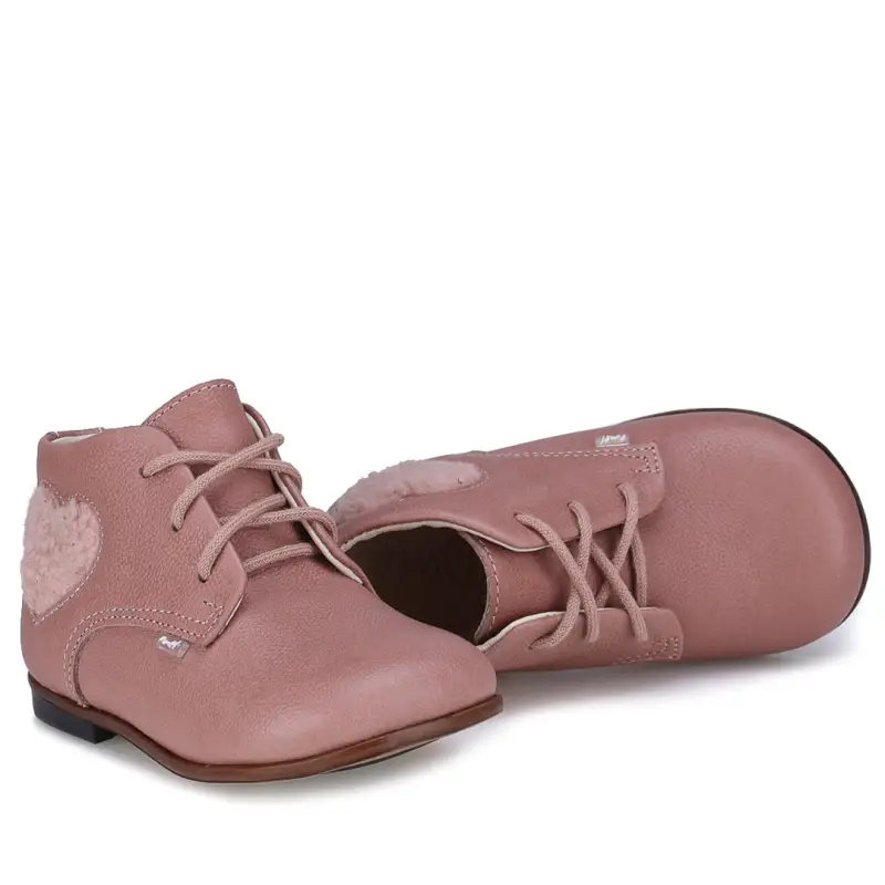 Emel Pebbled Pink First Walker Bootie - Image 5
