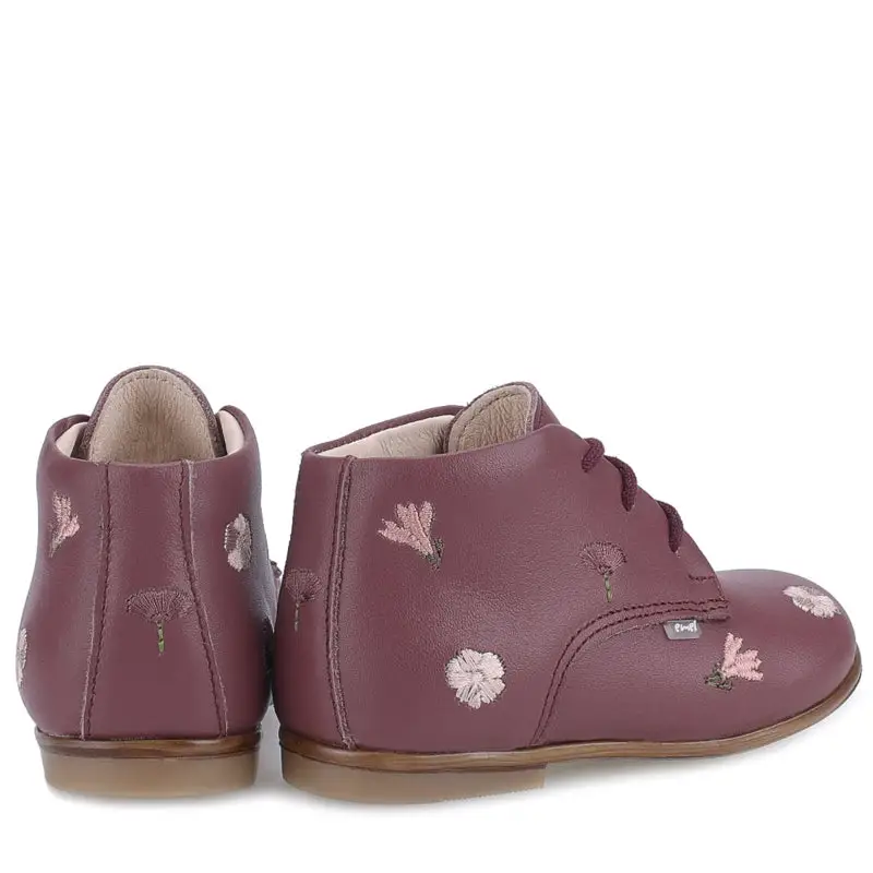 Emel Plum Embroidery Toddler Bootie E1426 - Image 2