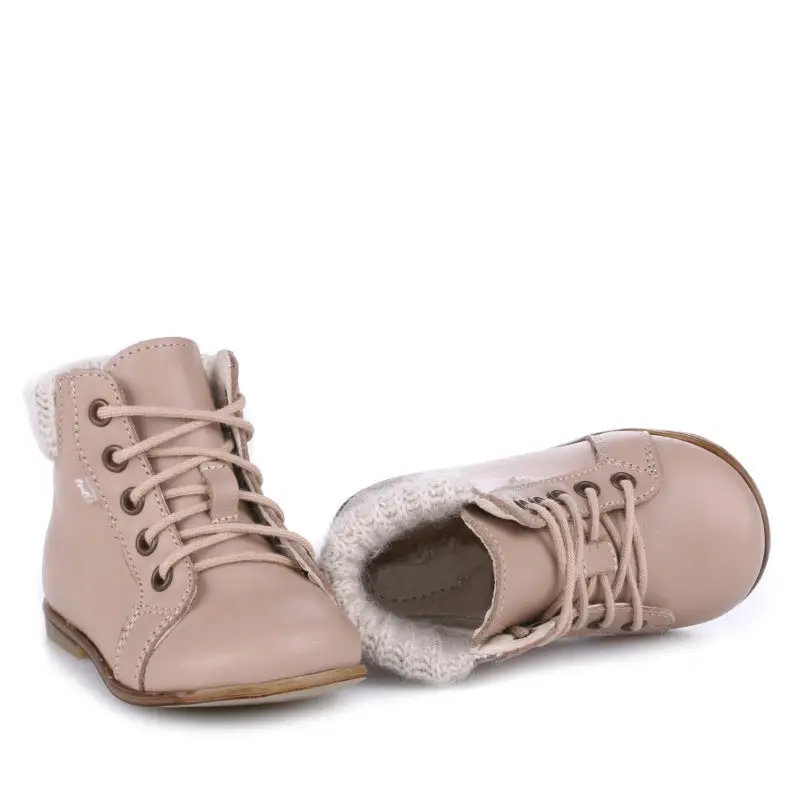 Emel Stone Taupe Sweater Toddler Bootie 1430 - Image 2