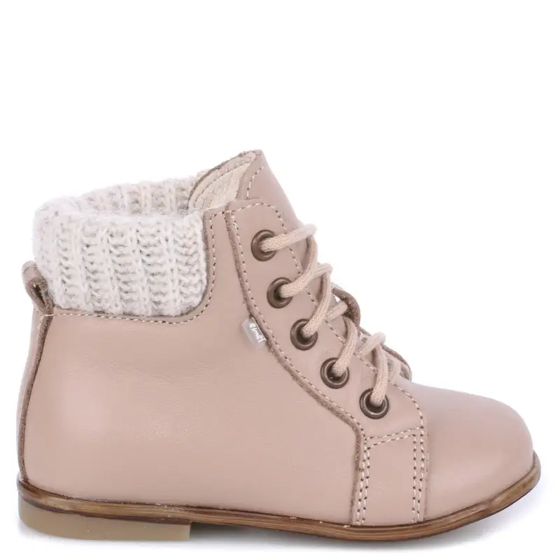 Emel Stone Taupe Sweater Toddler Bootie 1430 - Image 3