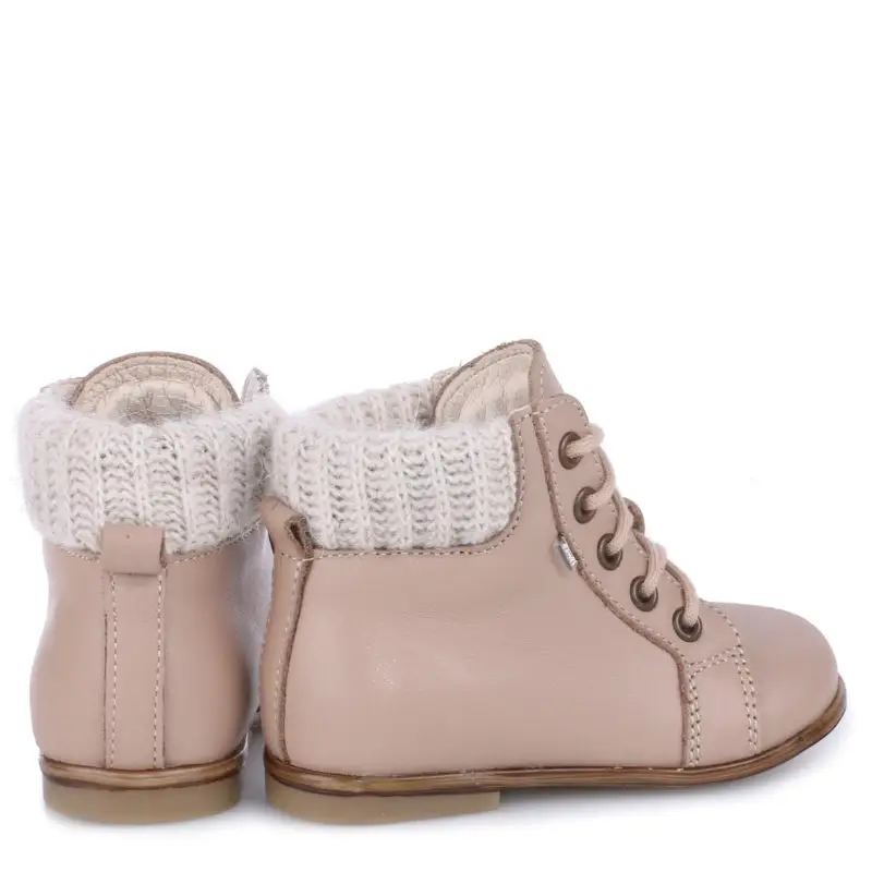 Emel Stone Taupe Sweater Toddler Bootie 1430 - Image 4