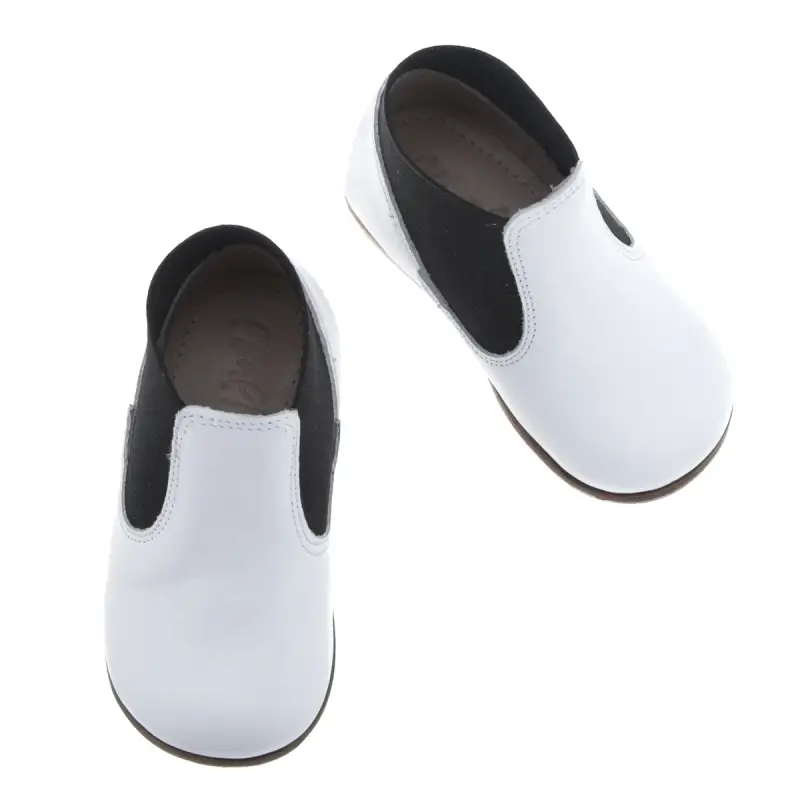 Emel White Black Slip On Bootie - Image 6
