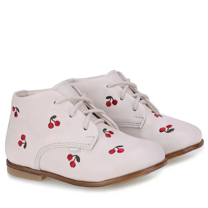 Emel White Cherry Toddler Shoe