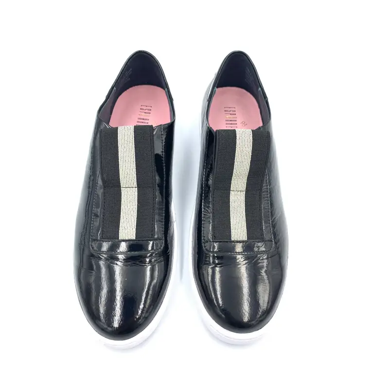 Esporre Black Patent Sneaker - Image 4