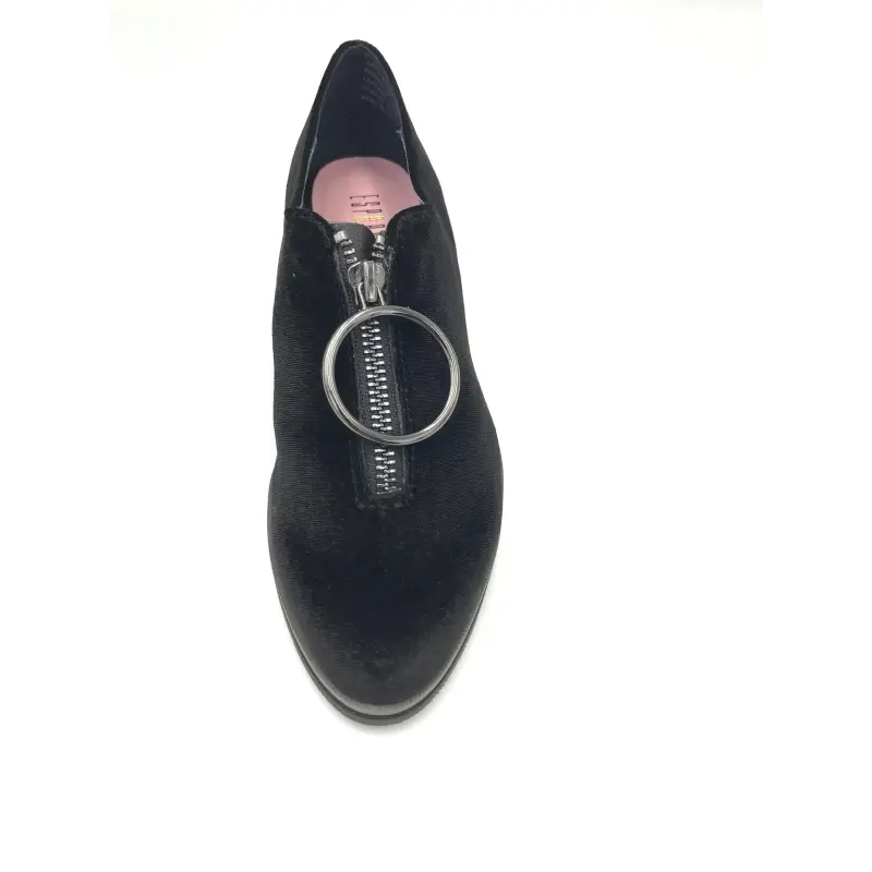 Esporre Bryn Black Velvet Front Zipper - Image 3