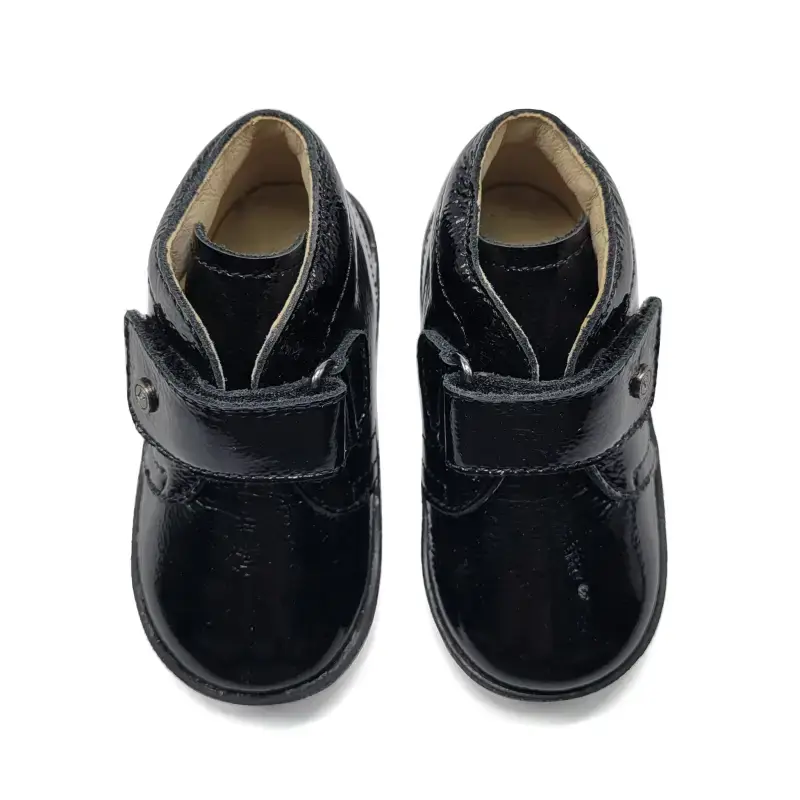 Falcotto Conte Black Patent Velcro Sneaker - Image 2