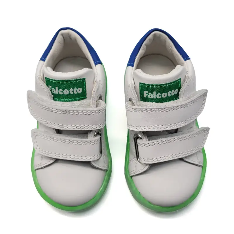 Falcotto Sasha Green Ombre First Walker Velcro Sneaker - Image 2