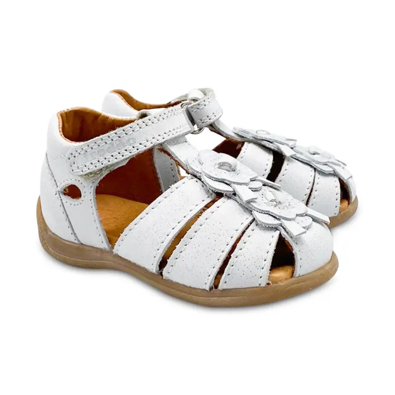 Froddo White Flower Closed Toe Sandal