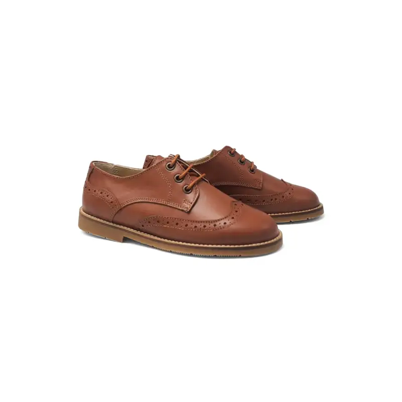 Geppettos Cognac Lace Oxford Dress Shoe