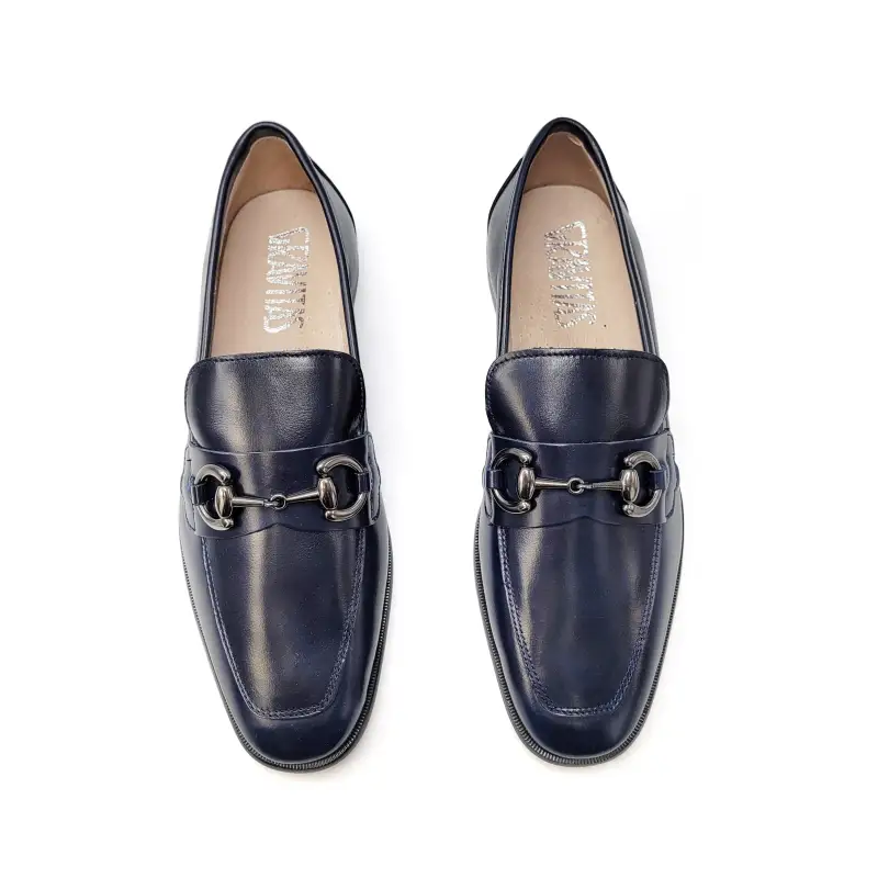 Gravitas Navy Chain Loafer - Image 2