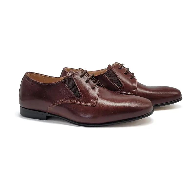 Hoo Dark Brown Leather Lace Shoe