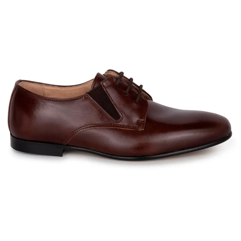 Hoo Dark Brown Leather Lace Shoe - Image 2