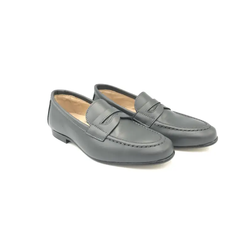 Hoo Ralphs Dark Grey Penny Loafer - Image 3