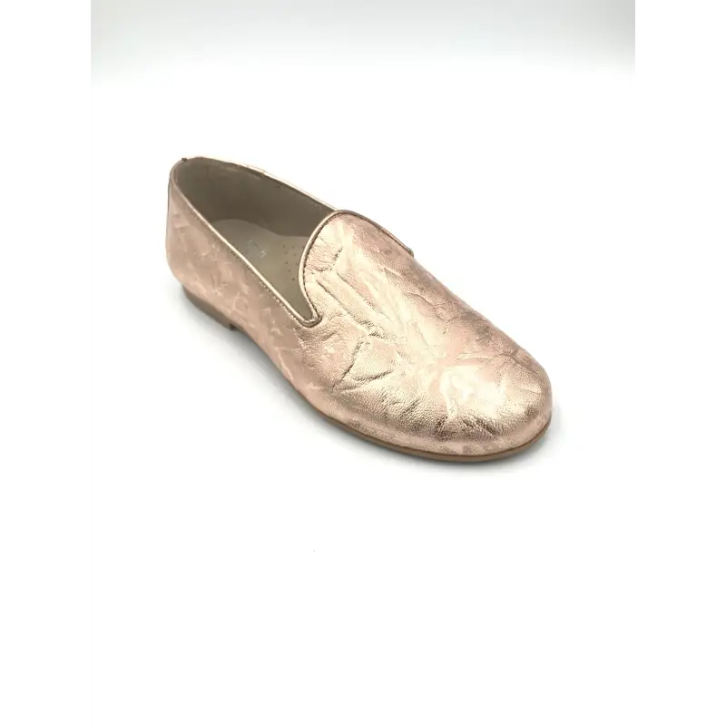 Hoo Rose Gold Crinkle Slip On Loafer - Image 3
