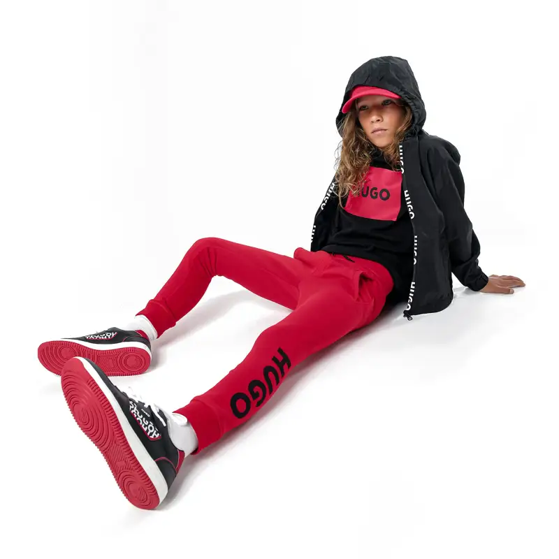Hugo Black Red Lace Sneaker 29003 - Image 5