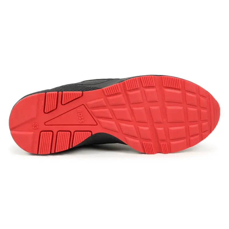 Hugo Boss Black Red Mesh Slip on Sneaker J51308 - Image 4