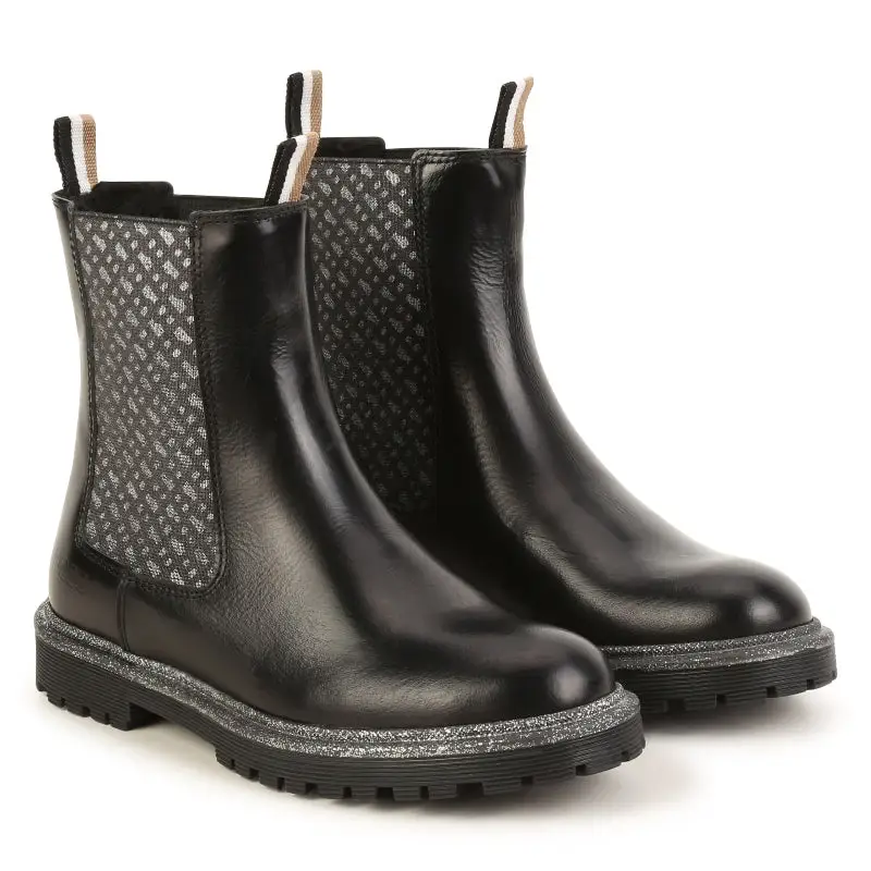 Hugo Boss Black Tan Shimmer "B" Boot J19088 *Size 28