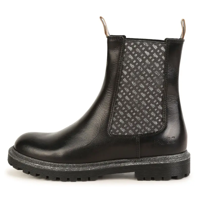 Hugo Boss Black Tan Shimmer "B" Boot J19088 *Size 28 - Image 3