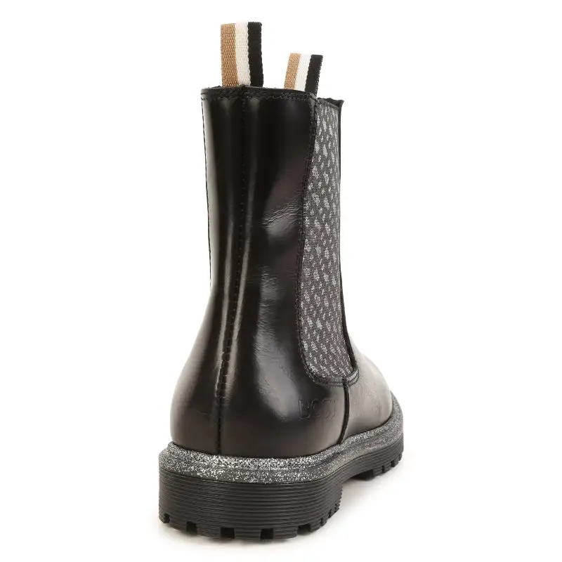 Hugo Boss Black Tan Shimmer "B" Boot J19088 *Size 28 - Image 5