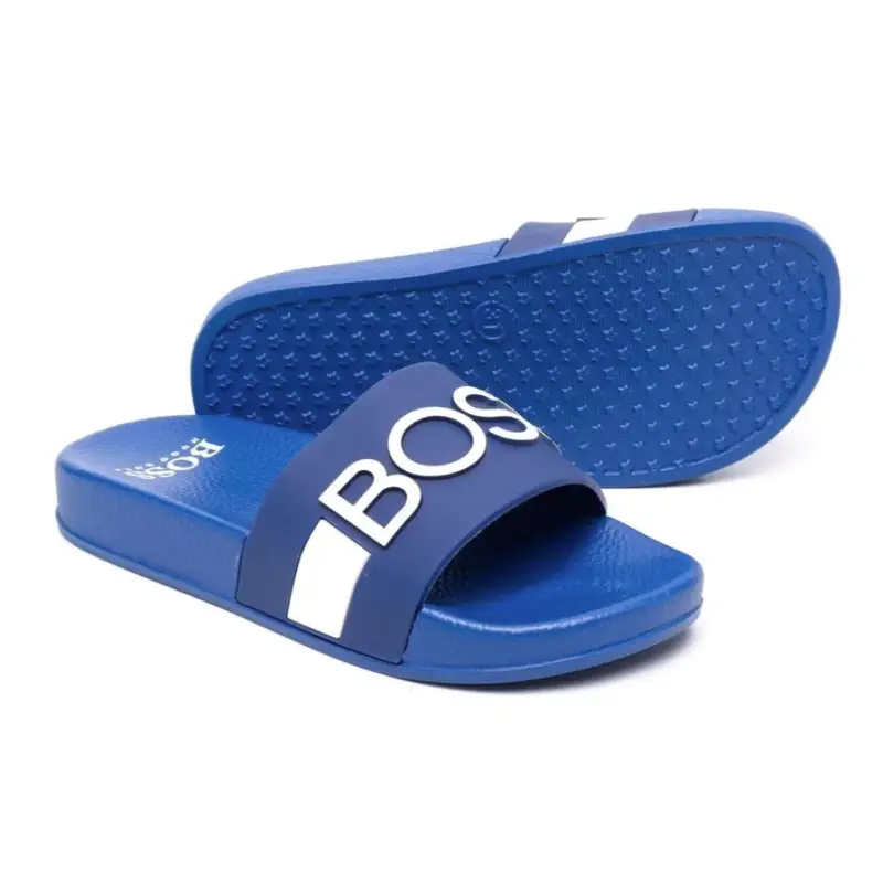 Hugo Boss Blue Logo Slide - Image 3