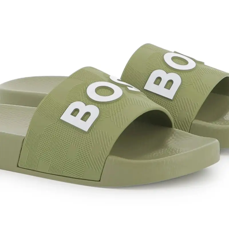 Hugo Boss Lime Green Slide - Image 3