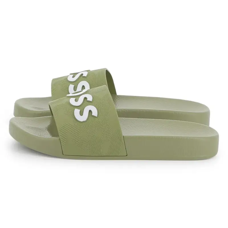 Hugo Boss Lime Green Slide - Image 4
