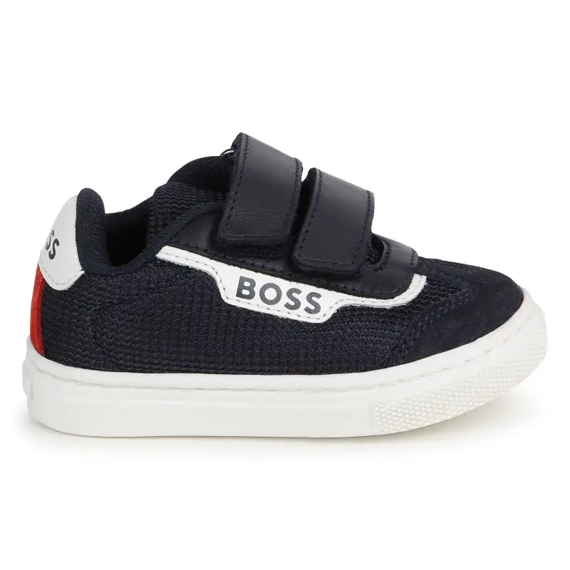 Hugo Boss Navy Mesh Velcro Sneaker J50874 - Image 7