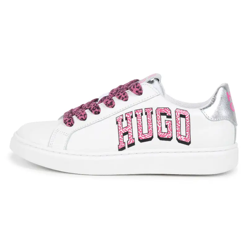 Hugo Boss White Pink Lace Sneaker G00254 - Image 8