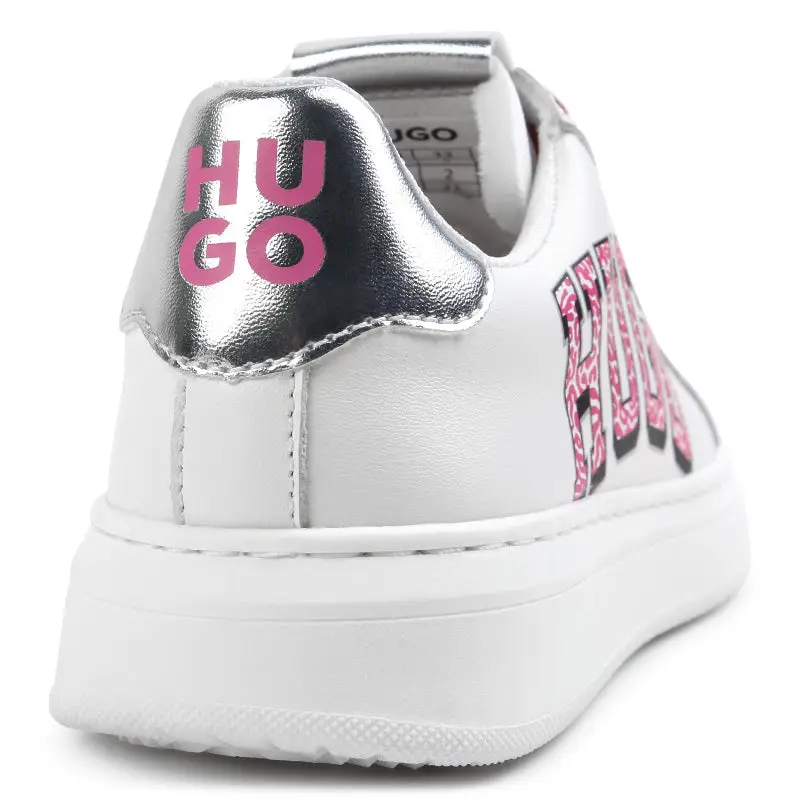 Hugo Boss White Pink Lace Sneaker G00254 - Image 9