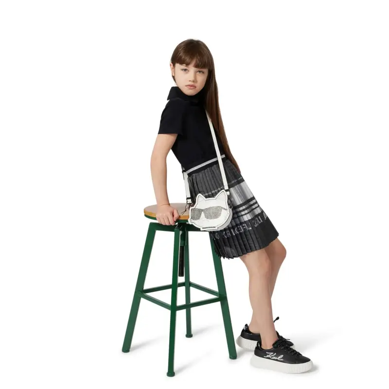 Karl Lagerfeld Black Platform Lace Up Sneaker - Image 9