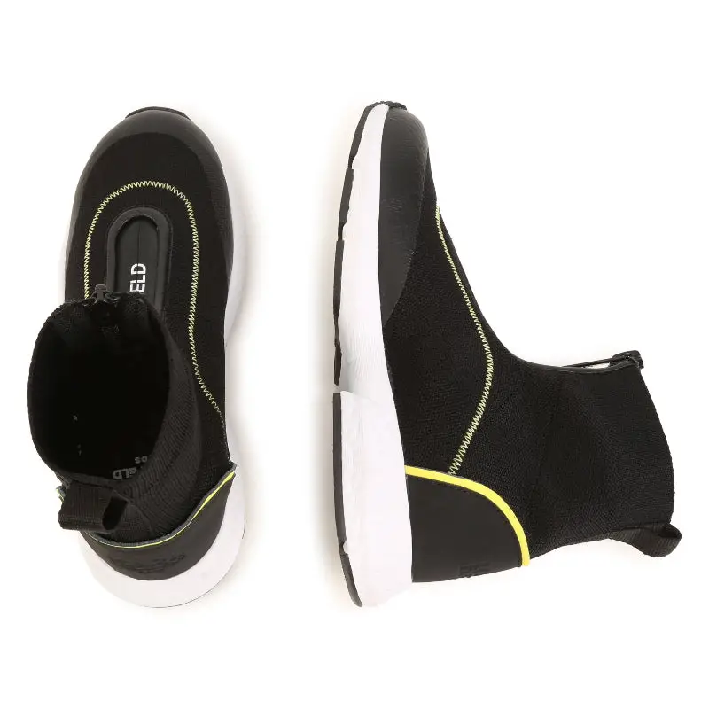 Karl Lagerfeld Black Sock Sneaker Z29067 - Image 2