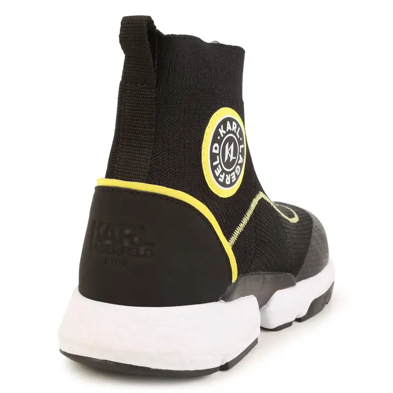 Karl Lagerfeld Black Sock Sneaker Z29067 - Image 5