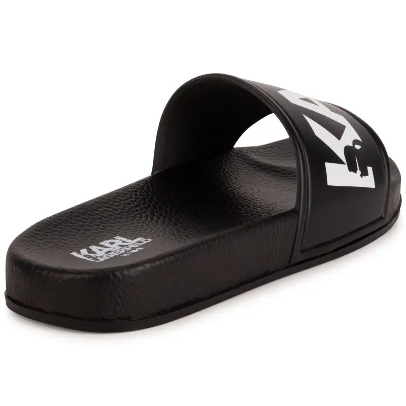 Karl Lagerfeld Black White Logo Slides - Image 3