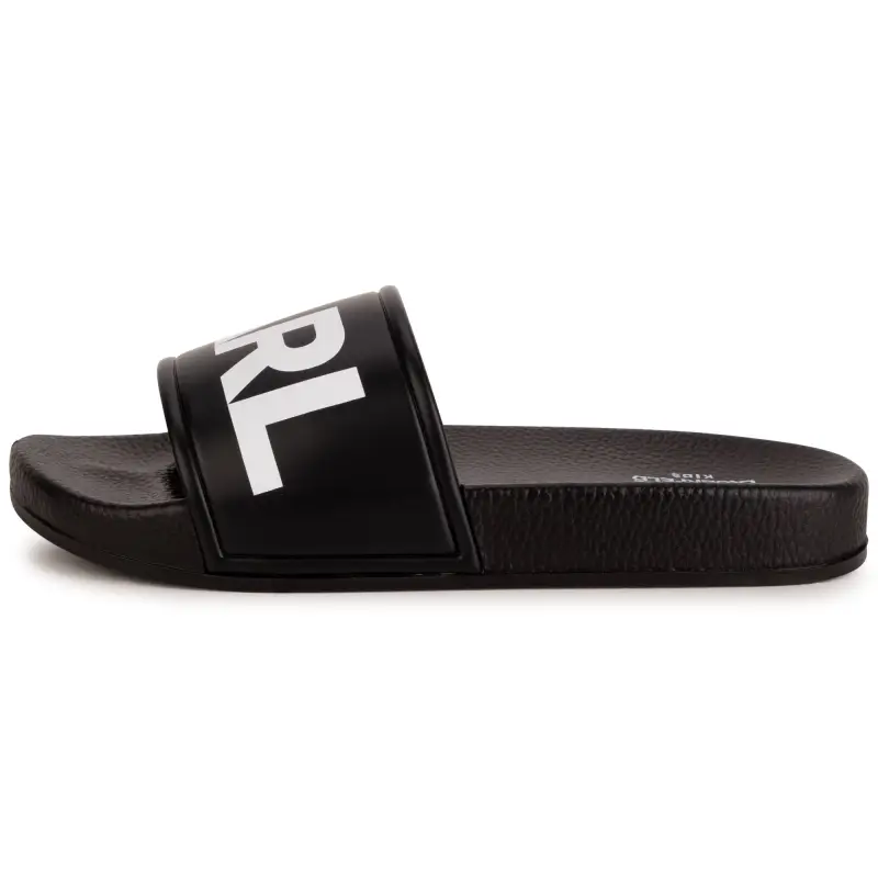 Karl Lagerfeld Black White Logo Slides - Image 5
