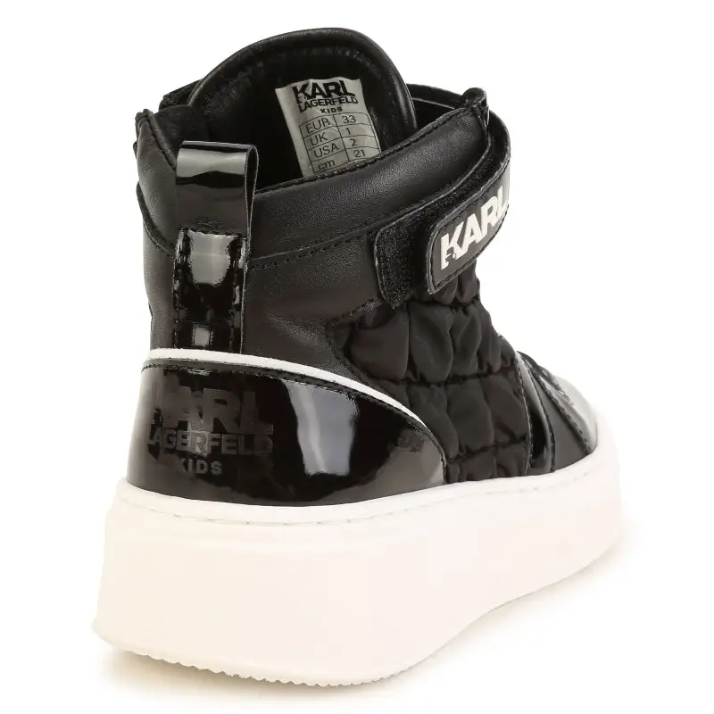 Karl Lagerfeld Black White Sneaker Z19116 - Image 8
