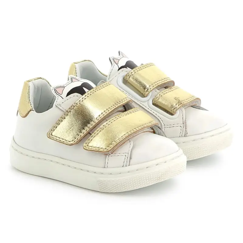 Karl Lagerfeld White Infant Velcro Sneaker