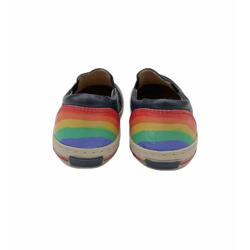 Lindo Navy Rainbow Slip On Sneaker - Image 5