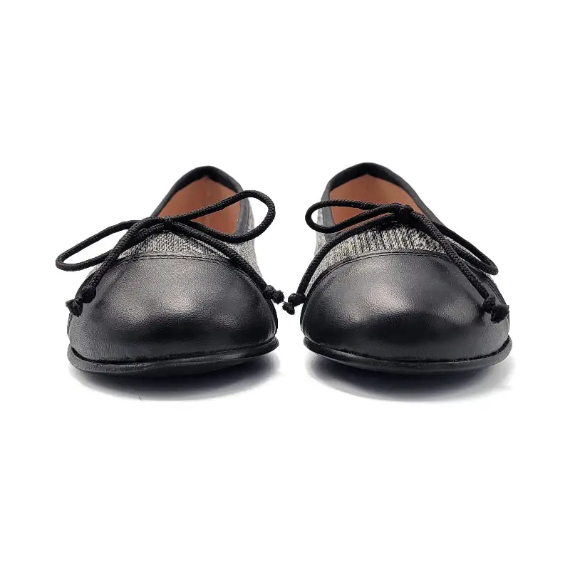 LMDI Black White Tweed Ballet Flat 136720 - Image 3
