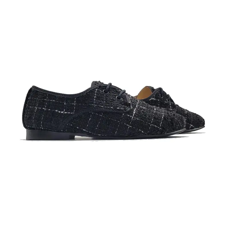 LMDI Blucher Black White Lace Dress Shoe - Image 2