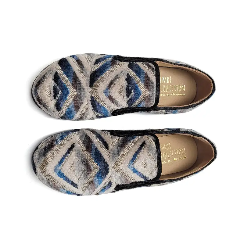 LMDI Blue Folk Smoking Shoe - Image 3