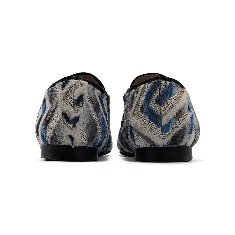 LMDI Blue Folk Smoking Shoe - Image 4
