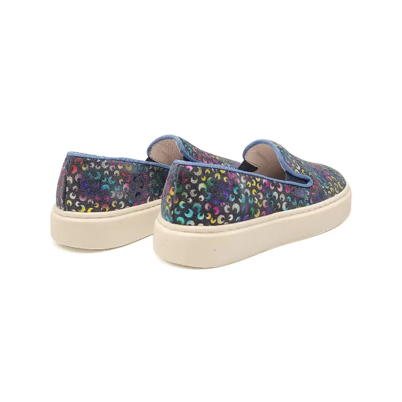 LMDI Deportivas Denim Rainbow Moon Slip On Sneaker - Image 3