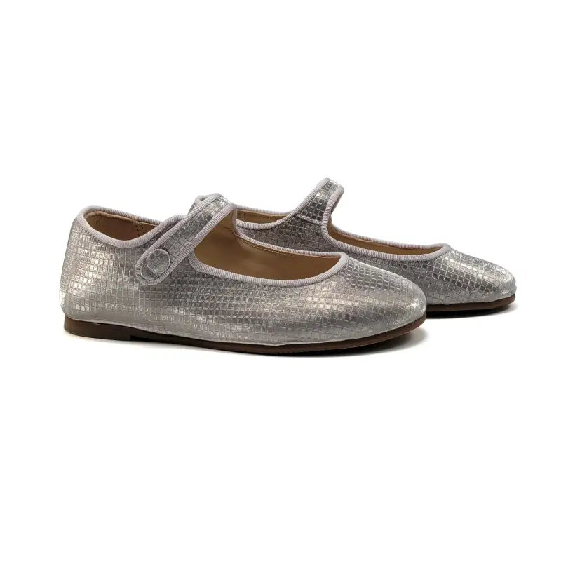 LMDI Iria Silver Crystal Mary Jane