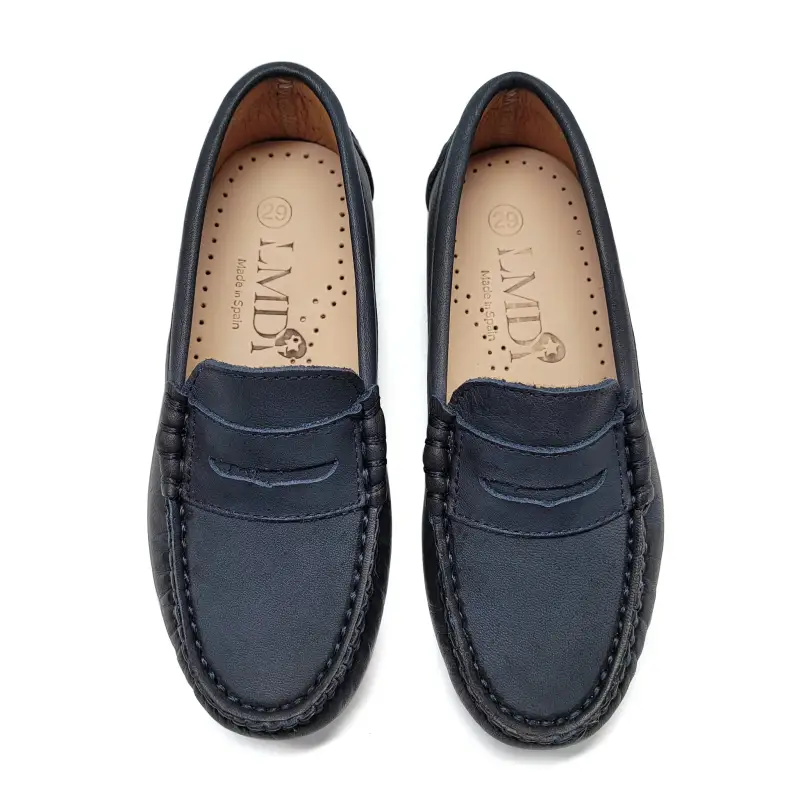 LMDI Marine Blue Penny Loafer - Image 2