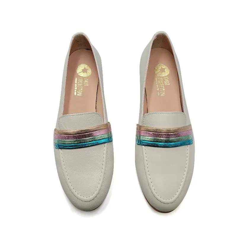 LMDI Off White Rainbow Slip on Loafer SS2448 - Image 2