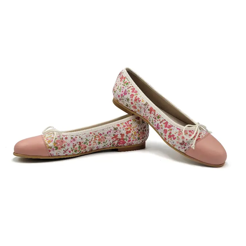 LMDI Salmon Floral Ballet Flat SS2462 - Image 3